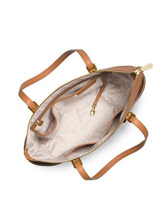 Michael Michael Kors East West Jet Set Saffiano Top Zip Tote