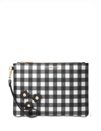 Michael Michael Kors Gingham Medium Zip Pouch