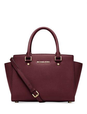 Michael Michael Kors Medium Selma Saffiano Zip Satchel