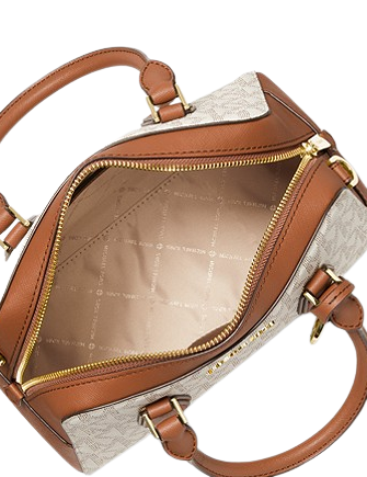 Michael Michael Kors Ayden Medium Logo and Faux Leather Satchel