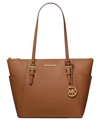 Michael Michael Kors Charlotte Large Saffiano Leather Top Zip Tote Bag