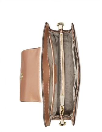 Michael Michael Kors Crossgrain Leather Crossbody Clutch