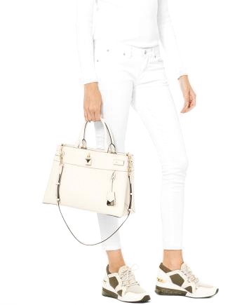 Michael Michael Kors Gramercy Chain Embossed Leather Satchel