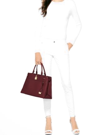 Michael Michael Kors Gramercy Polished Leather Satchel