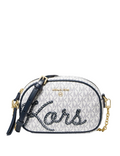Michael Michael Kors Jet Set Charm Signature Oval Camera Crossbody