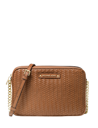 Michael Michael Kors Large East West Woven Leather Crossbody