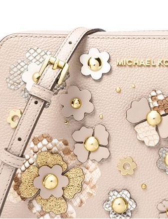 Michael Michael Kors Large Jet Set Floral Embellished Crossbody