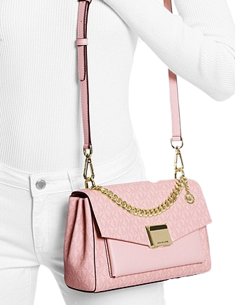 Michael Michael Kors Lita Medium Two Tone Logo Crossbody Bag