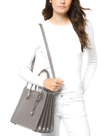 Michael Michael Kors Mercer Accordion Pebble Leather Tote