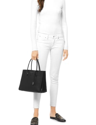 Michael Michael Kors Mercer Accordion Pebble Leather Tote