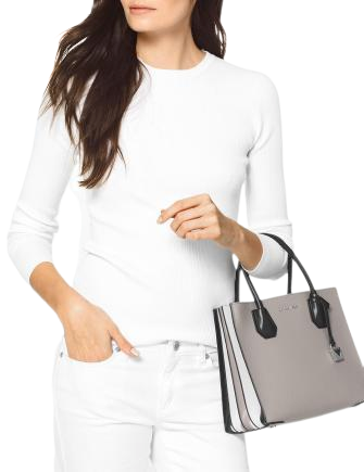 Michael Michael Kors Mercer Small Colorblocked Leather Accordion Tote