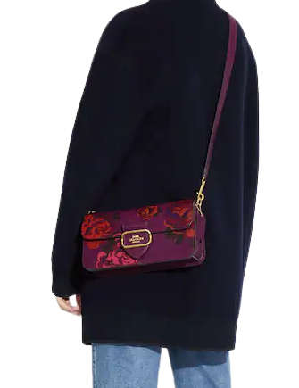 Coach Morgan Shoulder Bag With Jumbo Floral Print