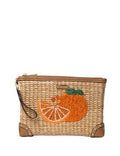Michael Michael Kors Malibu Straw Zip Clutch