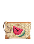 Michael Michael Kors Malibu Straw Zip Clutch