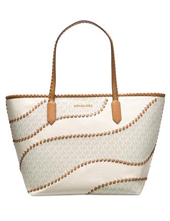 Michael Michael Kors Nouveau Hayley Large East West Signature Top Zip Tote