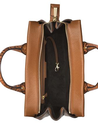 Michael Michael Kors Rollins Large Python Embossed Satchel