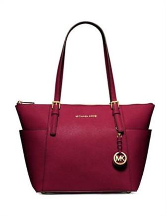 Michael Michael Kors East West Jet Set Saffiano Top Zip Tote